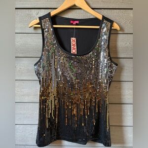 NWT BONGO Sequin Tank Top